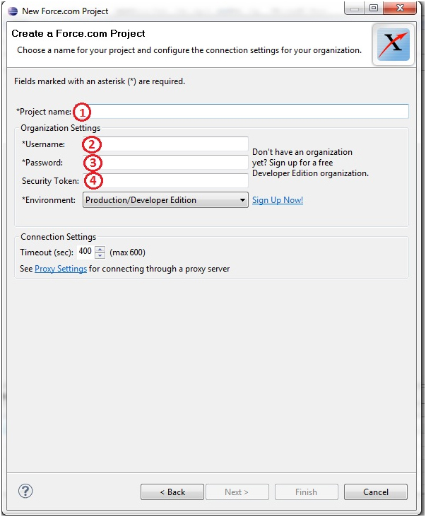 Force.com project window 