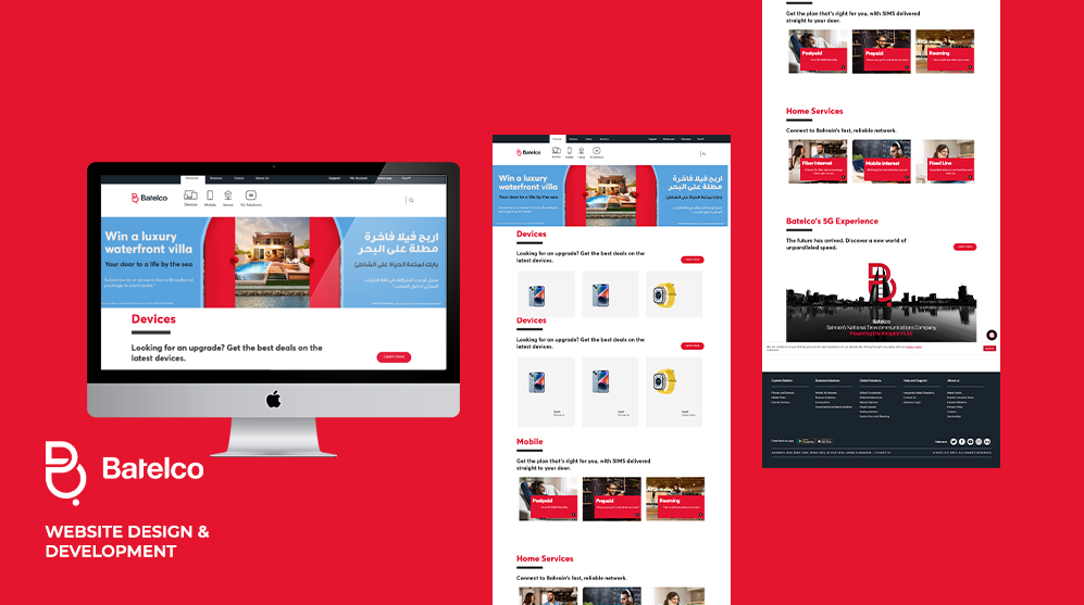 Batelco <span>WEBSITE DESIGN & DEVELOPMENT</span>